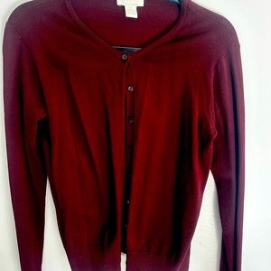 H&M Cardigan, maroon / burgandy, size M